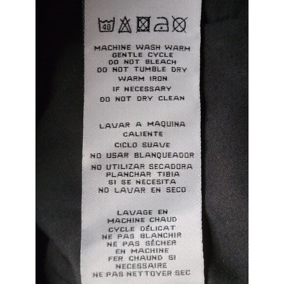 KUT From The Kloth Jacket Womens Medium Black Faux Leather Herringbone Fitted - Picture 5 of 10